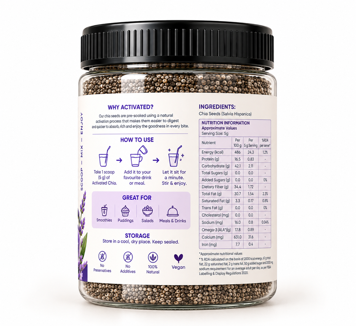 Activated Chia Seeds